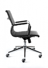Офисное кресло Norden Техно LB черная экокожа