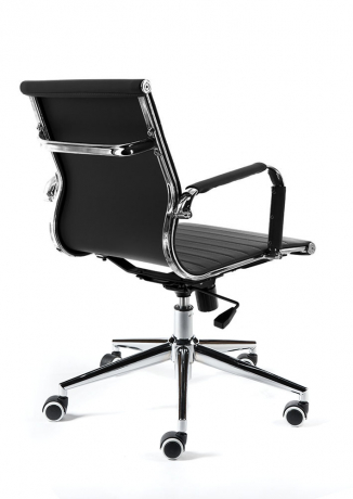 Офисное кресло Norden Техно LB черная экокожа