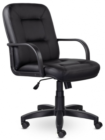 Офисное кресло UTFC Идра Н пластик кожа черная