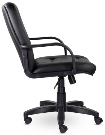 Офисное кресло UTFC Идра Н пластик кожа черная