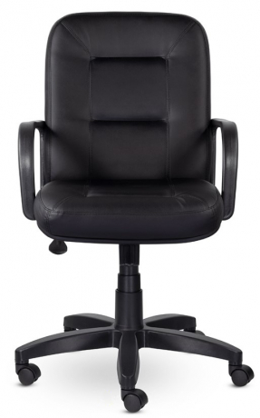 Офисное кресло UTFC Идра Н пластик кожа черная