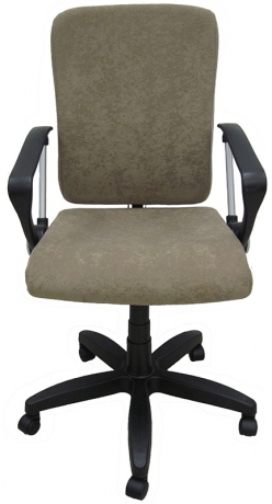 Компьютерное кресло Алекс синхро Арфа флок коричневый