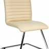Стул офисный Линк хром экокожа бежевая