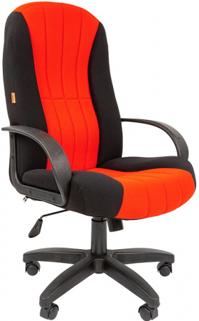 Кресло офисное компьютерное Chairman 685 CT ткань черная/красная
