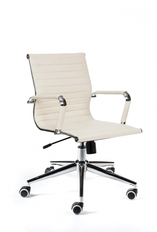 Офисное кресло Norden Техно LB слоновая кость экокожа
