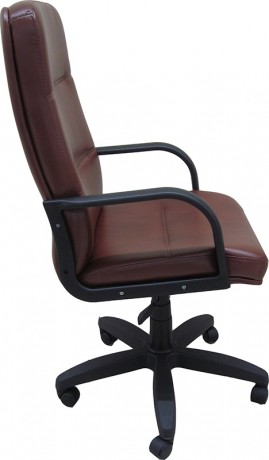 Кресло офисное Зенит Стандарт кожа коричневая