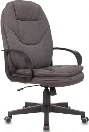 Кресло руководителя Бюрократ CH-868LT серый ткань