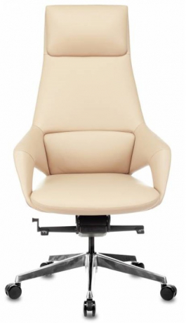 Кресло руководителя Бюрократ _DAO-2 бежевый кожа
