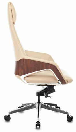 Кресло руководителя Бюрократ _DAO-2 бежевый кожа