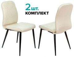 Стул для кухни Бюрократ KF-3_2 комплект 2 шт. слоновая кость Orion-10 экокожа