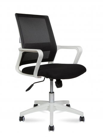  Офисное кресло Norden Бит LB белый пластик/черная сетка