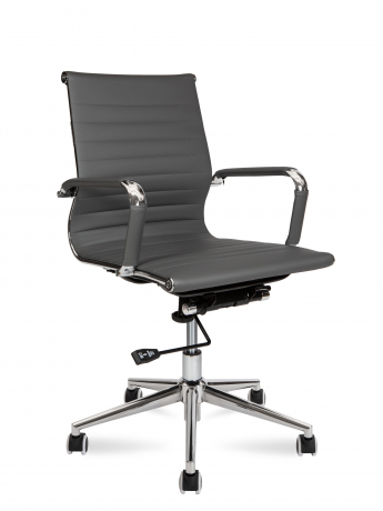 Офисное кресло Norden Техно LB серая экокожа