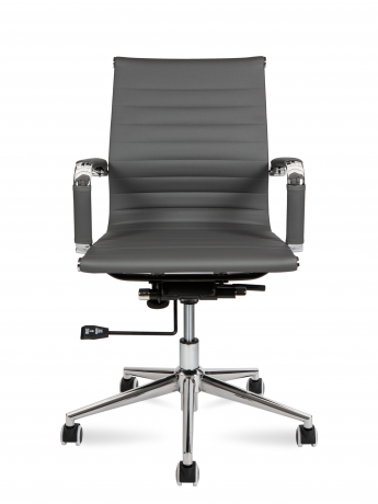 Офисное кресло Norden Техно LB серая экокожа