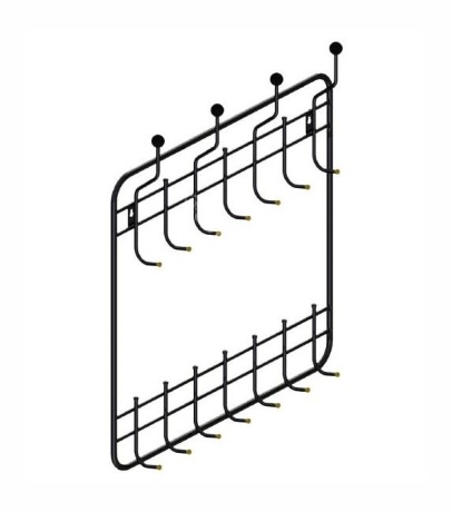 Вешалка настенная 2-х ярусная 800-К  (773*95*883)