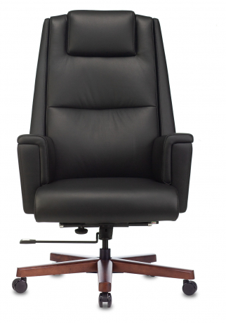 Кресло руководителя Бюрократ _DUKE черный кожа