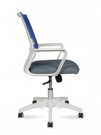  Офисное кресло Norden Бит LB белый пластик/синяя сетка