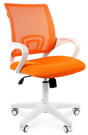 Компьютерное кресло Chairman 696 white оранжевый