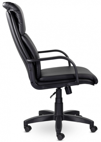 Кресло руководителя UTFC Надир В пластик экокожа черная