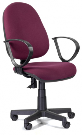 Компьютерное кресло UTFC Мартин Рондо ПВМ пластик ткань бордовый