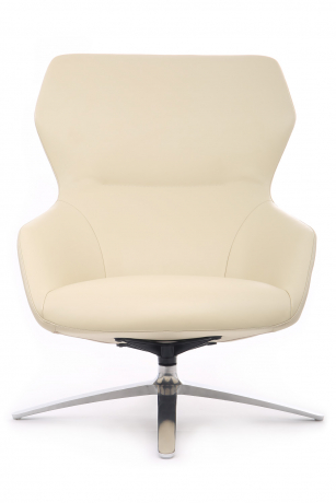 Кресло RV DESIGN Selin кресло + оттоманка бежевый