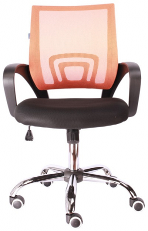 Компьютерное кресло Everprof EP 696 ткань-сетка черная/оранжевая