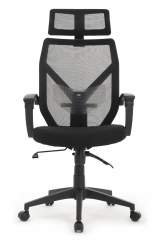 Кресло Riva Chair OLIVER черный (черный пластик)