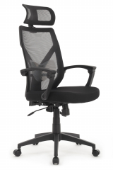 Кресло Riva Chair OLIVER черный (черный пластик)