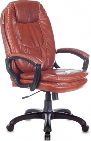 Кресло руководителя Бюрократ CH-868N коричневый экокожа