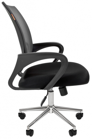 Компьютерное кресло Chairman 696 хром серая сетка