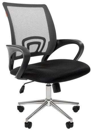 Компьютерное кресло Chairman 696 хром серая сетка