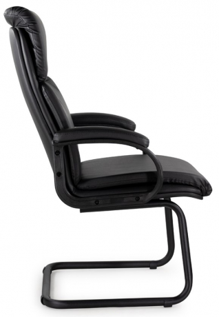 Конференц-кресло UTFC Надир В/п пластик-люкс 727 экокожа черный