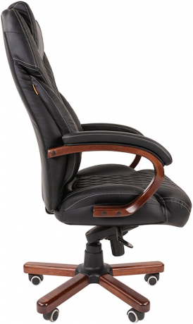 Офисное кресло руководителя Chairman 406 экокожа черный