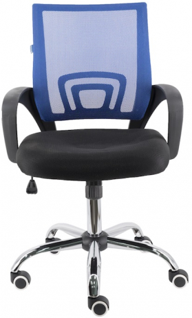 Компьютерное кресло Everprof EP 696 ткань-сетка черная/синяя