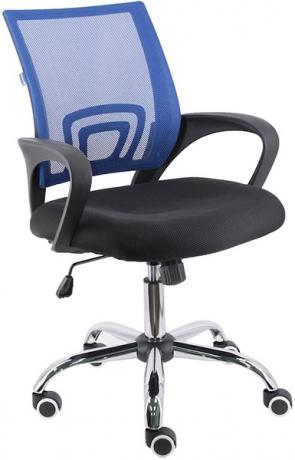 Компьютерное кресло Everprof EP 696 ткань-сетка черная/синяя