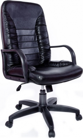 Кресло офисное Танго Стандарт кожа черная