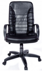 Кресло офисное Танго Стандарт кожа черная