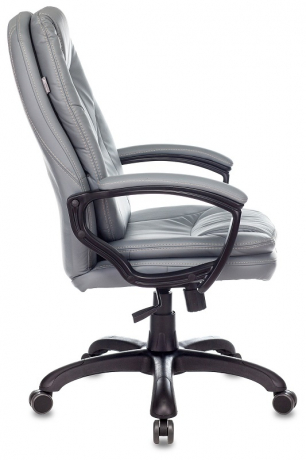 Кресло руководителя Бюрократ CH-868N серый экокожа