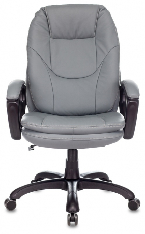 Кресло руководителя Бюрократ CH-868N серый экокожа