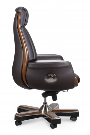 Кресло руководителя Norden Трон коричневая кожа
