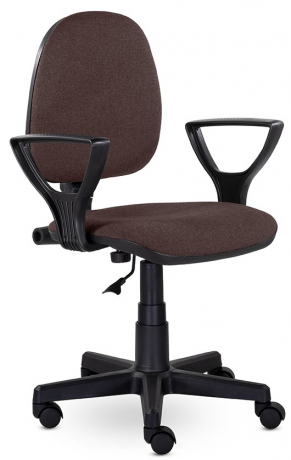 Компьютерное кресло UTFC Метро Гольф пластик ткань коричневый