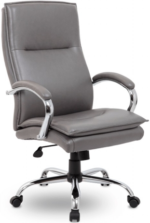 Кресло офисное М-701 Куба/Cuba хром S-0422 (серый)