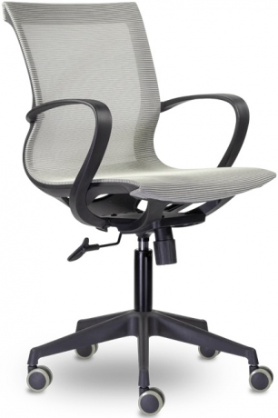 Компьютерное кресло Йота М-805 BLACK PL серый сетка