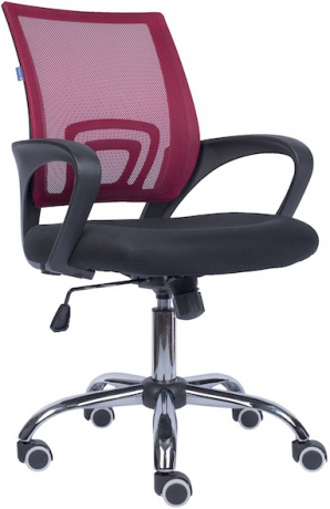 Компьютерное кресло Everprof EP 696 ткань-сетка черная/бордовая