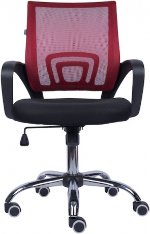 Компьютерное кресло Everprof EP 696 ткань-сетка черная/бордовая