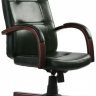 Офисное кресло руководителя Зенит Ультра Экстра H кожа зеленая