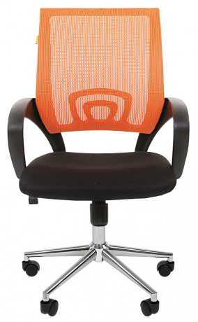 Компьютерное кресло Chairman 696 хром оранжевая сетка