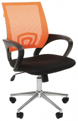 Компьютерное кресло Chairman 696 хром оранжевая сетка