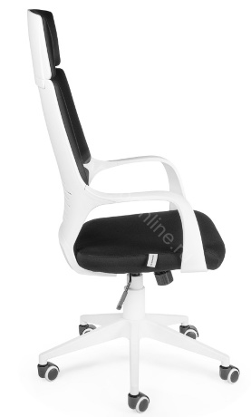 Офисное Кресло Norden IQ (Айкью), белый пластик, черная ткань