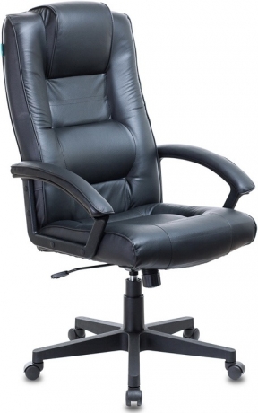 Кресло руководителя Бюрократ T-9906N кожа черная