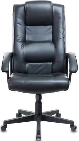 Кресло руководителя Бюрократ T-9906N кожа черная